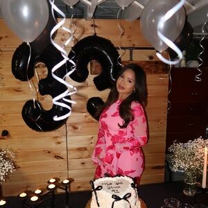 Commense Pink Floral Mini Dress